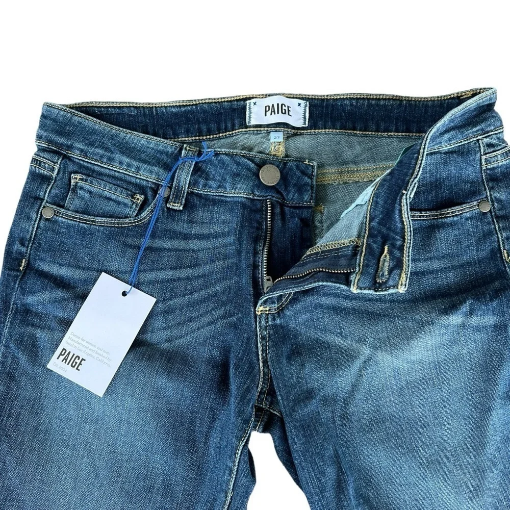 PAIGE Premium Denim Berkeley Denim Bermuda Knee Shorts Size 27 Stretch NWT